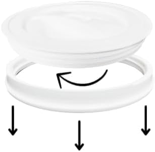 House Naturals 2 Gallon Food Grade Plastic Bucket with Screw on Lids, Made in USA, Pack of 4