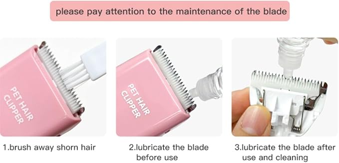 Grimgrow 6 Pack Ceramic Blades Replacement for Dog Grooming Clippers, Detachable Pet Clipper Blades for Dogs,Cats Hair Trimming