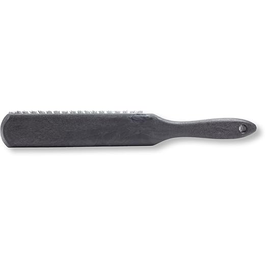 SPARTA Handheld Soft Counter Brush 8 Inch Bristle Span, Multi-Use Dust Brush with 5 Inch Handle for Tables, Countertops, and Delicate Surfaces, Polyester, Black, (Pack of 6)