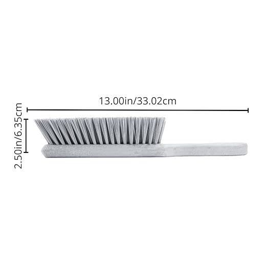 SPARTA Handheld Soft Counter Brush 8 Inch Bristle Span, Multi-Use Dust Brush with 5 Inch Handle for Tables, Countertops, and Delicate Surfaces, Polyester, Red