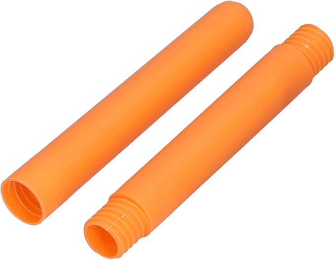 KJAOYU Silicone Toilet Brush,Wall-Mounted Toilet Brush Drying Holder Set - with Detachable Handle Cleaning Tool for Home Hotel Bathroom - Orange(Orange)