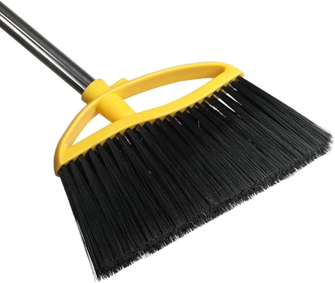 Soft Bristles Broom Indoor Angle Broom with Long Handle Soft Floor Sweeping Brooms Kitchen Broom