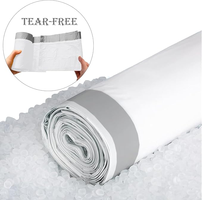 18 Gallon 100 Count Compactor Kitchen Trash Bags 1.2 Mil THICK Heavy Duty Reinforced Drawstring Fits 13-18 Gallon Compatible with Kitchenaid, Whirpool, GE 15 Inch Compactors Tear & Leak Resistant