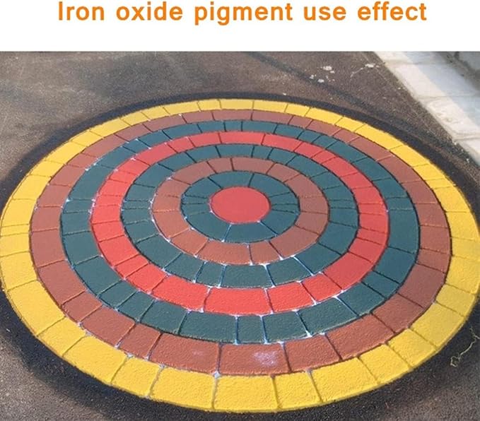 GOODTAKE 5 Pounds Bulk Concrete Pigment, Orange Iron Oxide Pigment Powder, Concrete Cement Dye Color Powder for Pastel Tile Paint Cement Mortar Grout (Orange, 5 Pounds)