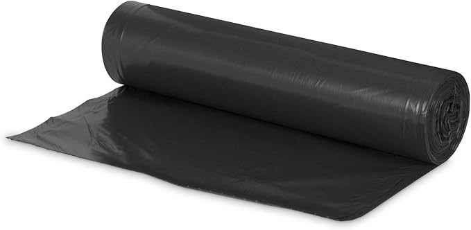 Earthsense Commercial RNW4760 Can Liner, 43 x 47, 56 gal Glutton, 1.65 mil, Black (Pack of 100)