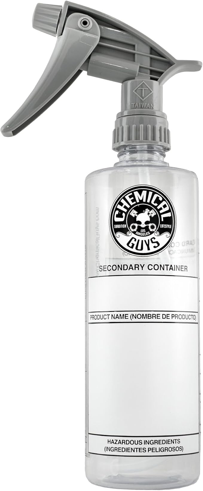 Chemical Guys ACC151 Secondary Container Dilution Bottle with Heavy Duty Sprayer, 16 oz., 1 Pack