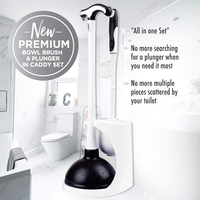 Bowl Brush & Plunger in Caddy Set