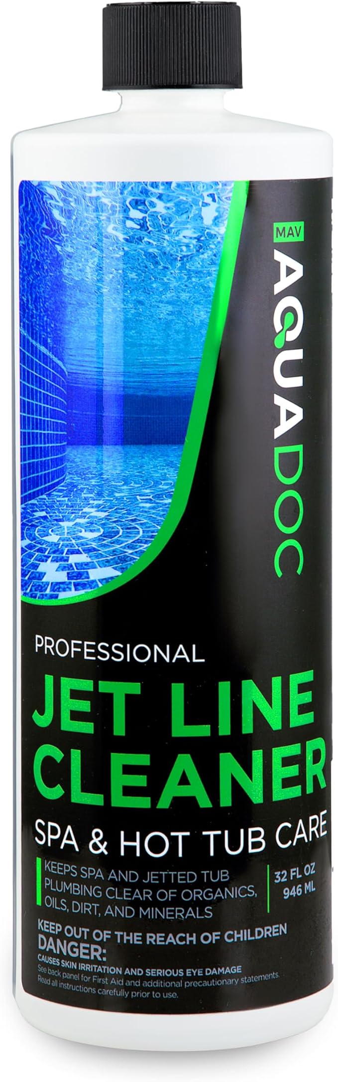 Spa Jet Cleaner for Hot Tub - Spa Jet Line Cleaner for Hot Tubs & Jetted Tub Cleaner to Keep Your Jets Clean - Fast Acting Spa Flush for Hot Tub (Jet Line Cleaner - 1 Quart)