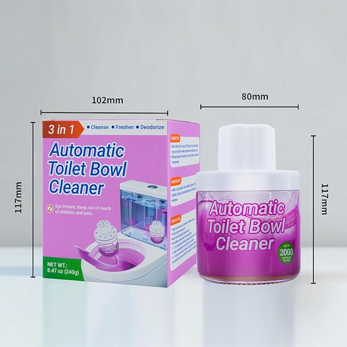 X-Txxlplus Toilet Bowl Cleaners, Toilet Cleaner, Automatic Long Lasting Continuous Toilet Bowl Cleaner, Prevent Stain Build Up Deep Clean, Each Pack for About 3 Months' Supply, Pink
