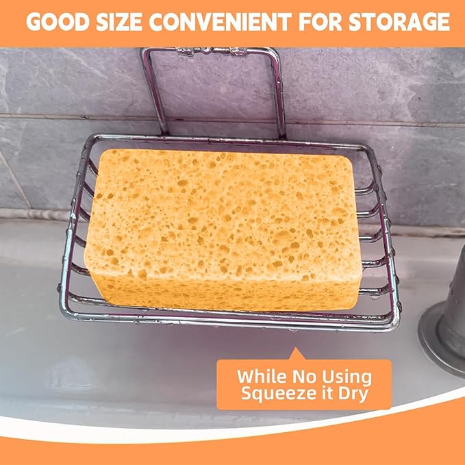 36 - Pack Non-Scratch Scrub Sponges - Sponge for Dishes and Washing Dishes, Cleaning Tools for Kitchen Home and More(Yellow)