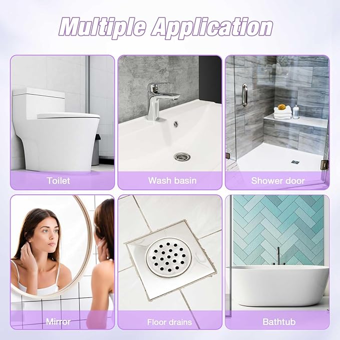 Toilet Cleaner Refill Pads 48ct Disposable Scrubber Refill Fresh Bowl Pads for Bathroom, Lavender Scent