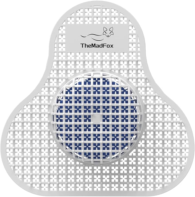Urinal Screen Deodorizer (12 Pack),Urinal Cakes with Block Long-Lasting Ocean Scent,Anti-Splash Urinal Screens for Men Bathroom Airport Office Mall Hotel