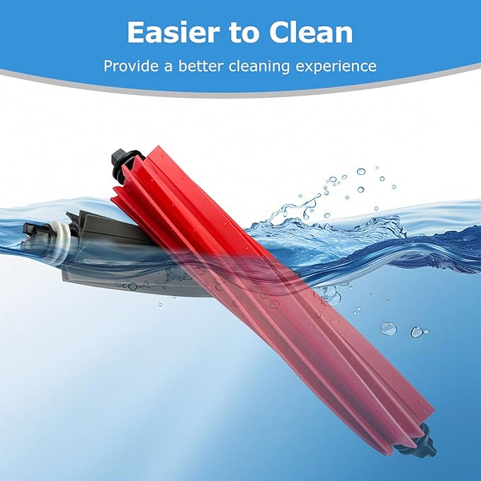 MIXEAL Q5 Max+ Accessories Compatible with Roborock Q8 Max/Q8 Max+, Q5 Pro/Q5 Pro+,Q5 Max+,Q5 DuoRoller+ Robot Vacuum,2 Main Brushes,6 Side Brushes,6 Filters,6 Bags,2 Tools