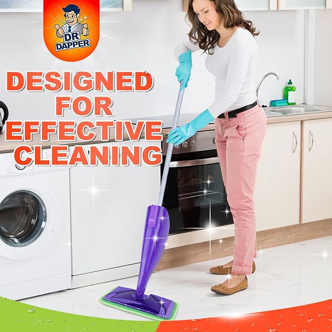 Reusable Mop Pads Compatible with Swiffer Wet Jet Mop, Wet Pads Refills Wet Dry Mopping Cloths Microfiber Mop Pads Replacements for Swiffer Wetjet 12" Mop Wood Floor Cleaning Washable 2 Pack