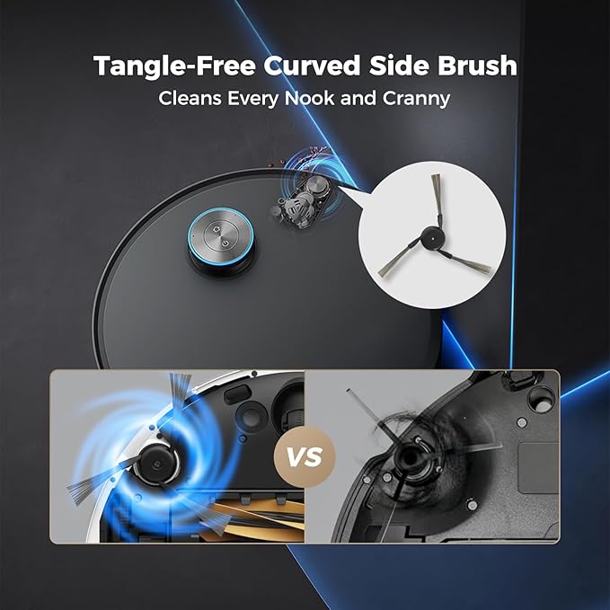 Yivy Aqua10 Roller Accessories Sets for Dreame Aqua10 Roller/Aqua10 Ultra Roller Robot Vacuum Cleaner: 2 Main Brushes 6 Dust Bags 6 Side Brushes 4 Filters 2 Roller Mops 1 Cleaning Brush 1 Screwdriver