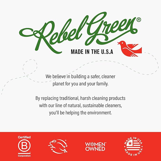 Rebel Green Natural All-Purpose Cleaning Spray - Plant-Derived Multi-Surface Cleaner with Essential Oils for Kitchen, Bath, Countertops and More - Frankincense - 16 oz - 2 Pack