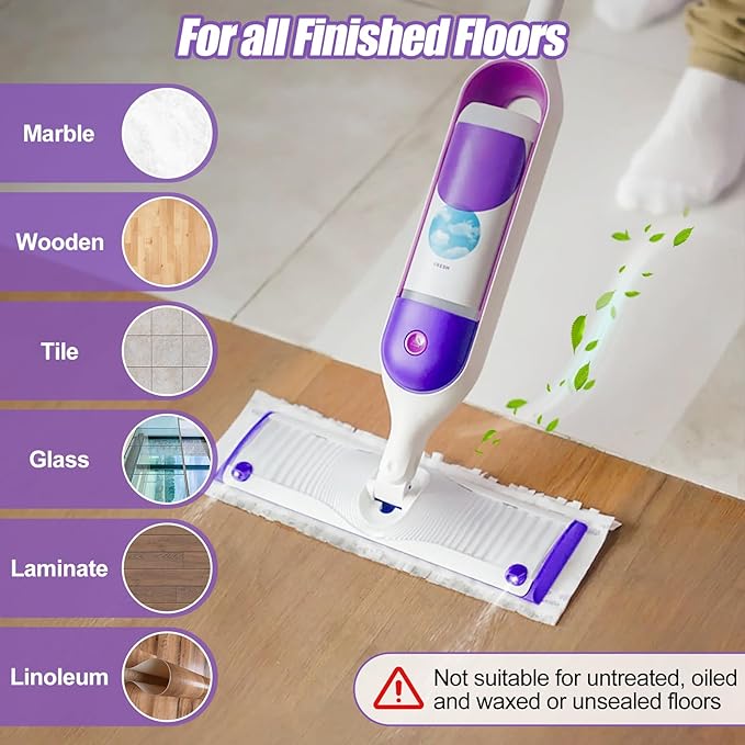 25 Count Disposable Power Mop Pads Compatible with Swiffer PowerMop, Multi-Surface Mopping Pad Refills for Floor Cleaning