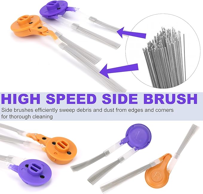 Replacement Accessories Compatible with Narwal Flow Robot Vacuum Cleaner (2 Main Brush, 4 Roller Mop Pads, 6 Dust Bags, 6 Hepa Filter, 8 Side Brushes, 2 Filter Cotton Pads, 1 Dustbin Liner)