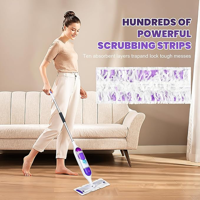 12 Pack Power Mop Refills Compatible with Swiffer Power Mop, for Swiffer Power Mop Refill, for Floor Cleaning, Unscented