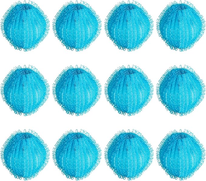Pet Hair Remover for Laundry 12PCS Reusable Dog Hair Catcher Efficient for Clothes Bedding Washer Dryer Safe No Fabric Damage