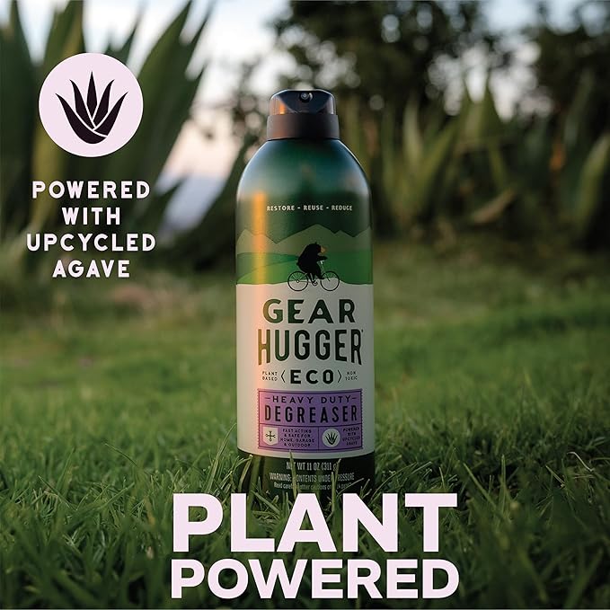 Gear Hugger Degreaser - Eco-Friendly (11 oz, Pack of 2), Degreaser Cleaner Spray - Oven Cleaner, Grill Cleaner & Brake Cleaner, Dissolves Grease & Grime - Plant-Based, No Petroleum, Non-Toxic, No PTFE