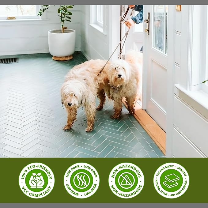 CoverTec Crystal Clean Tile Grout, Hard Surface Powerful Mold, Mildew, Grease, Oil, Stain Remover | Concentrated Cleaner, High pH, Citrus Fragrance 8oz, Prof Grade