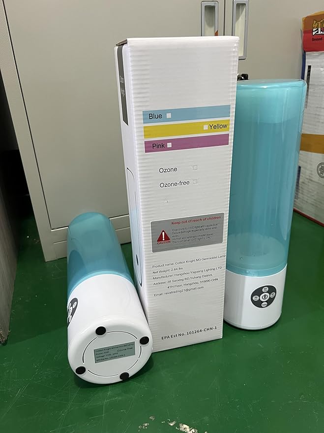 UV Light Sanitizer, 55w 254nm UVC Lamp for Room Surface Disinfection, Kills Bacteria Molds Dust Mites up to 750 sqft, Home/School/Hotel/Travel, 1Y Warranty (Blue Ozone Free)