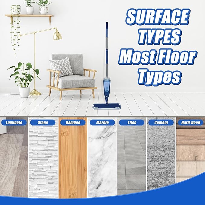60 Pieces Microfiber Cleaning Pads Compatible with Bona Mop Reusable 18 Inch Replacement Cleaning Pads Washable Refills Replacement Heads for Floor Purifying