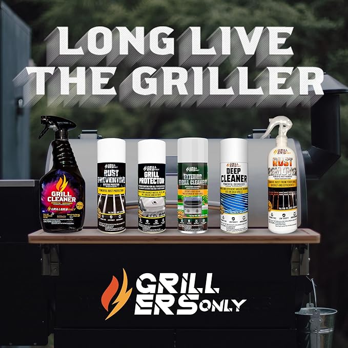 2-Pack Deep Grill Cleaner & Degreaser 14.8 fl oz each | Interior-Only Spray for Electric Gas & Charcoal Grills