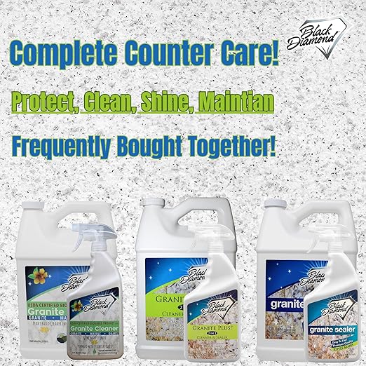 Black Diamond Stoneworks Granite Sealer: Seals and Protects -Marble, Granite, Marble, and Travertine Countertops- Sealer for All Stone Countertops. Enhance Your Stone’s Natural Beauty.