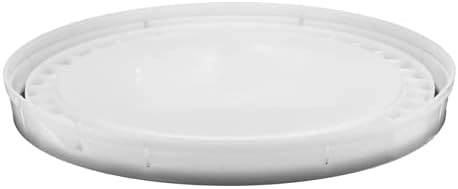 House Naturals 5 Gal White Plastic Buckets Food Grade BPA Free Premium 90 mil pails with Gasket Lids - Pack of 3 - Made in USA
