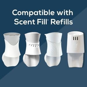 Scent Fill 100% Natural Lavender Vanilla Plug in Air Freshener, Scented Oil Refills, 2 Refills + Diffuser