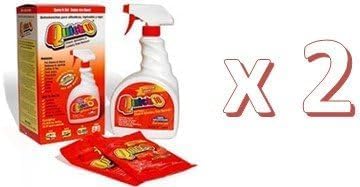 OVERSTOCK ITEM! Quick 10 (Carpet, Clothing, Upholstery & Pet Stain Remover) Includes 2, 32 oz. bottles and 4 powder packets!! Get 2 kits for the price of 1.5!