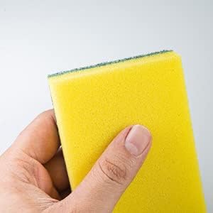 DecorRack 40 Count Non-Scratch Cleaning Scrub Sponges, Dual-Sided Heavy Duty Kitchen Sponges for Dishes, Cleaning Household, Bathroom, Car Wash - Multicolor (Pack of 40)