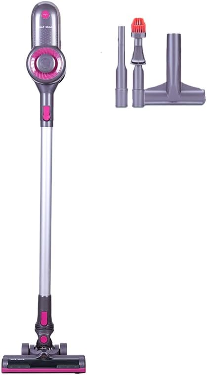 Half Scale Cordless Vacuum Cleaner, Lightweight Stick Vacuum with Powerful Suction, Runtime, Self-Standing, Rechargeable Vacuum Cleaners for Home Hardwood Floor Carpet Pet Hair 2500mAh Battery