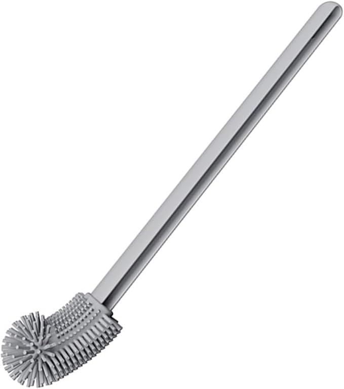 Bendable Silicone Toilet Brush, Flexible Head for | Ergonomic Grip, Bowl Replacement Tool