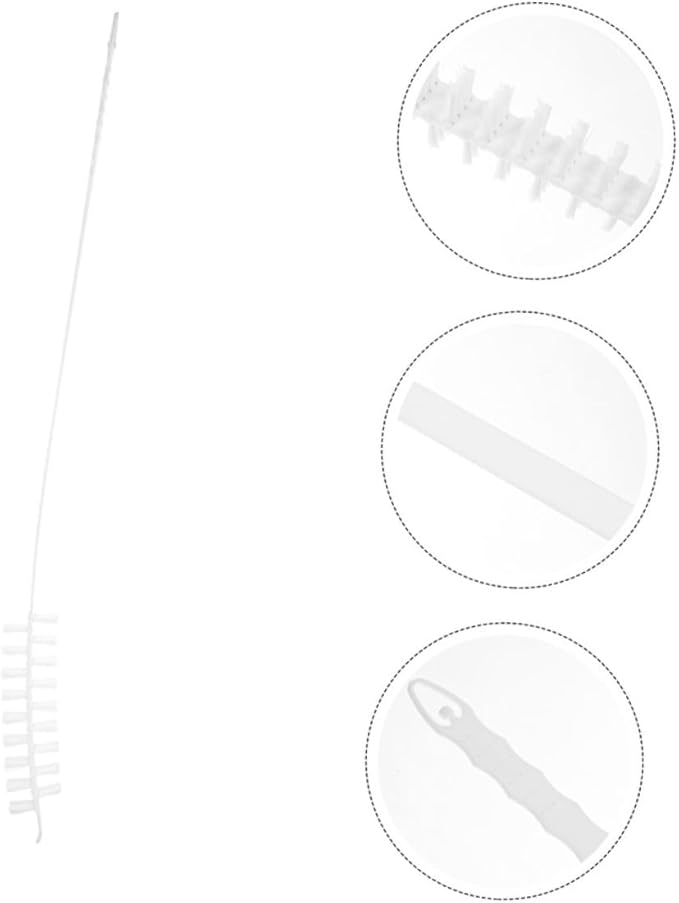 PartyKindom 3pcs Dryer Vent Cleaning Kit Washer Drum Brushes Laundry Brush Set for Washing Machine and Bristles Extended Reach