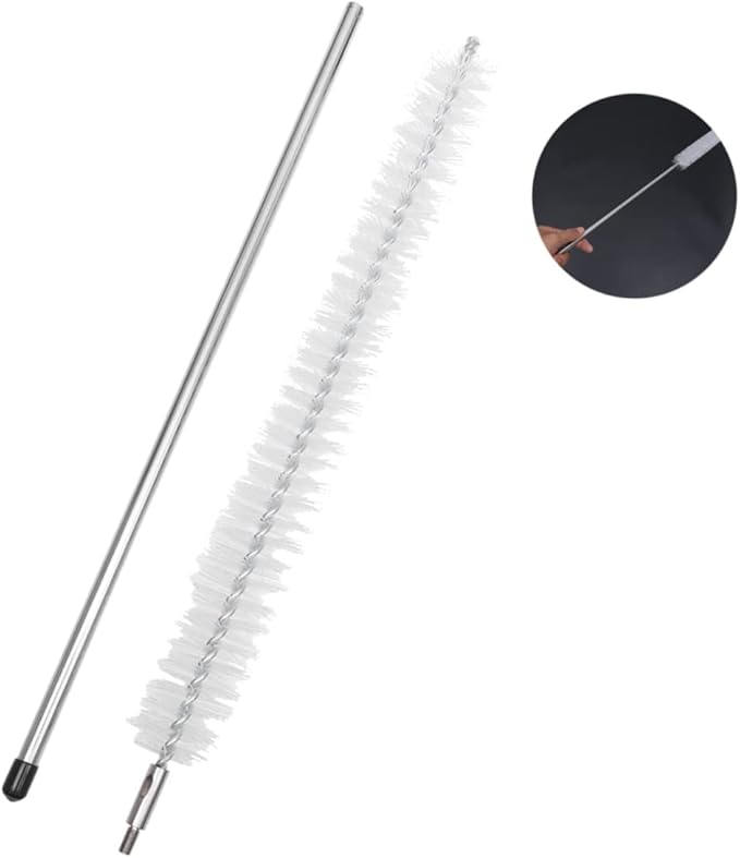 PACKOVE Washing Machine Cleaning Brush Extended Handle Dryer Vent Cleaning Tool Multi-Purpose Brush for Home and Kitchen Use Stainless Steel Rod