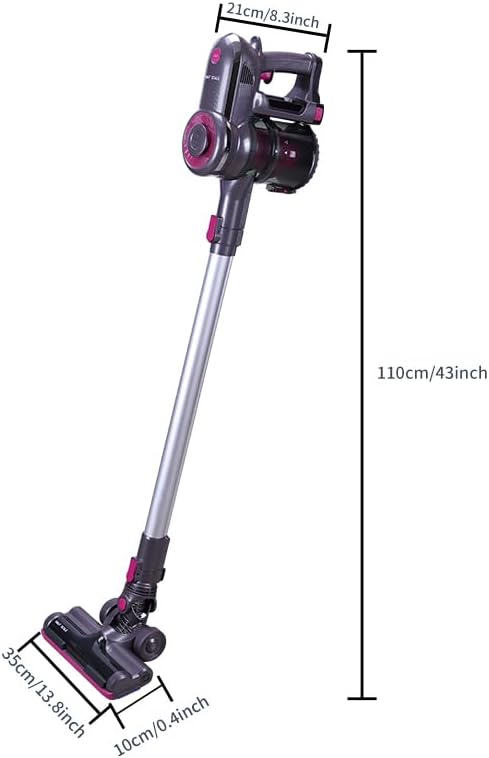 Half Scale Cordless Vacuum Cleaner, Lightweight Stick Vacuum with Powerful Suction, Runtime, Self-Standing, Rechargeable Vacuum Cleaners for Home Hardwood Floor Carpet Pet Hair 2500mAh Battery