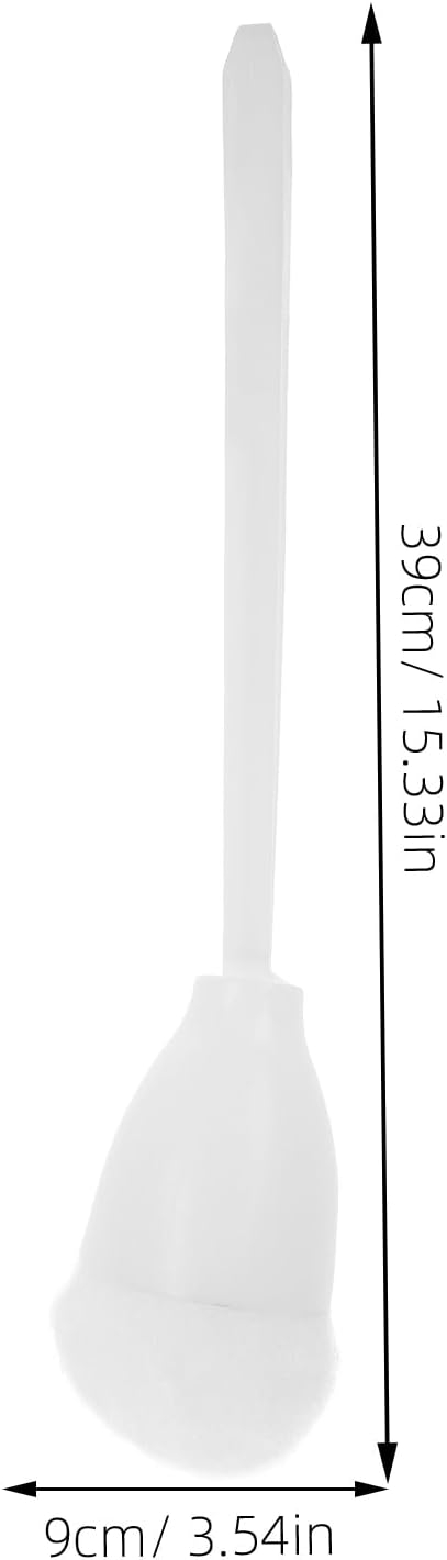 Abaodam Toilet Brush with Soft Bristles 15.35 Inch Ergonomic Handle Bathroom Cleaning Brush for Stubborn Stain Removal and Hygienic Toilet Maintenance