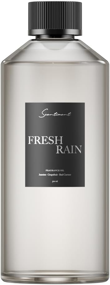 Scentiment Diffuser Oil - Fresh Rain | Aromatherapy Home Fragrance | Inspired by Marriott® Hotels | Luxurious Scent with Notes of Fresh Grapefruit and Crisp Red Currant, (500mL)