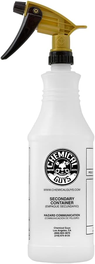 Chemical Guys Acc_136 Acid Resistant Sprayer, with 32 oz Heavy Duty Bottle , White
