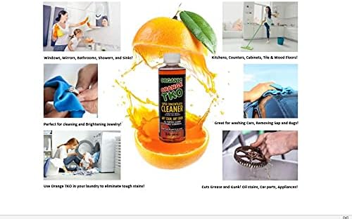 Stain remover, Floor cleaner, Degreaser, Glass cleaner, Multi Purpose Citrus Cleaner, Deodorizer, Stain Remover, Pet Safe, Non Toxic (16oz)