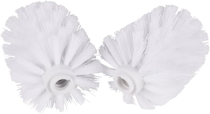 2Pcs Toilet Brush Replacement Head Cleaning Tool, Suitable for Brush rods with a Diameter of 12mm, White