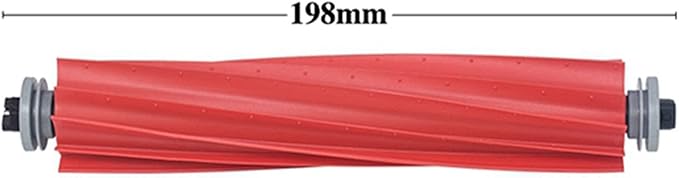 2 Set Rubber Main Roller Brush Replacement Parts Compatible for Roborock Q7/Q7 Max/Q7 Max+/S7/S7 MaxV/S7 MaxV Plus/S7 MaxV Ultra Robot Vacuum Cleaner Accessory Multi-Surface Rubber Brush