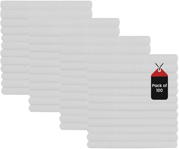 Premium White Huck Towels – (100 Pack) 15 x 30 inches 100% Cotton Bulk Towel for General Cleaning, Auto Shop, and Hospital Use, Super Absorbent, Machine Washable Cloth