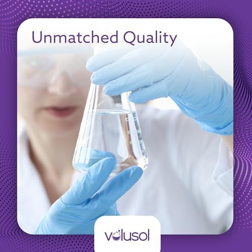 Volu-Sol Isopropyl Alcohol 99% (Isopropanol) - High Purity, USP | Kosher Grade IPA for Medical, Lab Equipment & Electronics, Clear Bottle, 4 Gallons (128 oz) (16 Quarts)