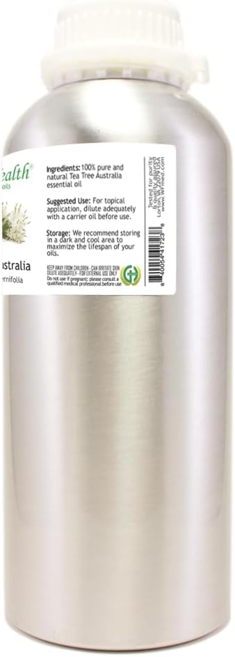 Tea Tree (Australia) Essential Oil - 100% Pure Essential Oil - 32 fl oz - Aluminum Bottle - GreenHealth