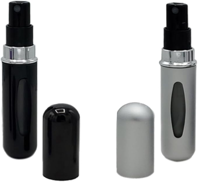 Portable Perfume Storage Bottle Refillable atomizer spray compact travel size up to 70 sprays easy refill fine mist TSA approved leak proof (Blue)