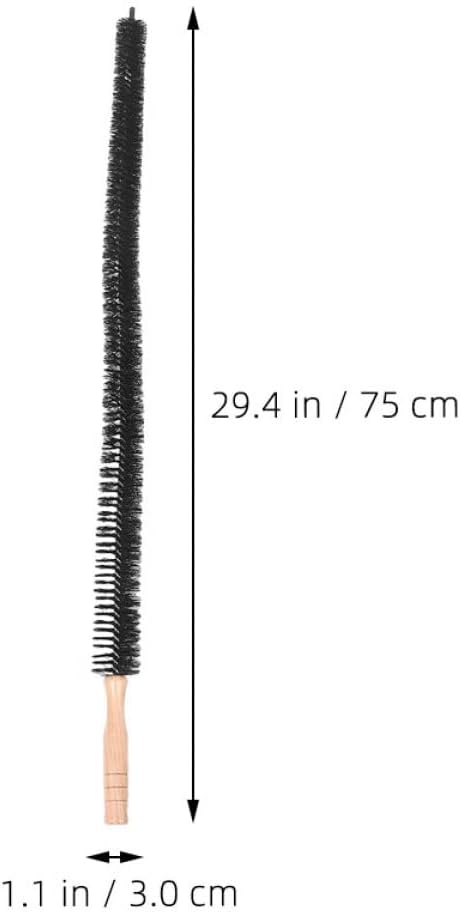 Housoutil Washing Machine Cleaning Brush and Dryer Vent Duct Cleaner Set, Long Handle Multi-Purpose Flexible Scrub Brush for Front Load Washer and Dryer Pipe Maintenance, 2 Pieces